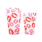 Full Color Printing Creative Kitchen Tools Silicone Wine Cup Collapsible Drinking Cup for Travel