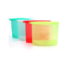Airtight Zip Seal Food Grade Leakproof Fresh Zipper Freezer Reusable Silicone Food Preservation Bag