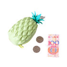 Novelty Cute Pineapple Shaped Silicone Coin Purse With Zipper Keys Bag