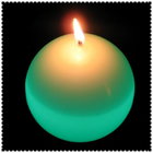 Ball shape LED changing candle with 100% paraffin material,more sizes are available