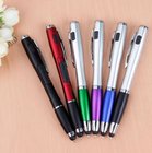 3IN1 LED light promotional plastic pen with touch screen phone gift ball point pen