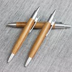 Wholesale personalized wood pens click promotional cheap wood ball pen
