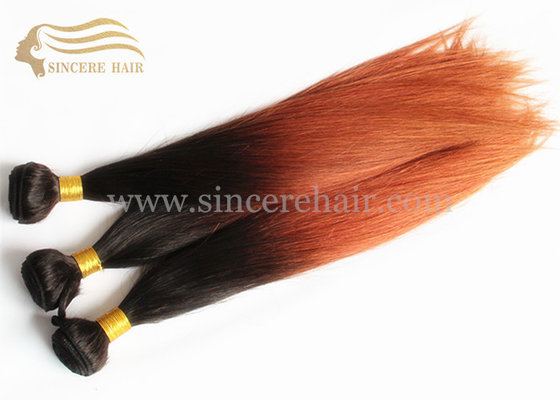 China 20 Inch Hot Sell Ombre Human Hair Extensions, 50 CM Ombre Remy Human Hair Weft Extensions 100 Gram 3.52 OZ For Sale supplier