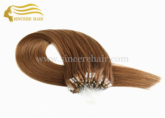 China 55 CM Micro Ring Hair Extensions - 22&quot; 1.0 G Brown Micro Links Loop Hair Extensions For Sale supplier