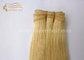 Top Quality 24 Inch 60 CM Long Blonde #613 Remy Human Hair Weft Extensions For Sale supplier