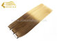 60 CM Ombre Blonde Tape Hair Extensions For Sale - 24&quot; Straight Remy Double Drawn Tape In Hair Extension for sale supplier