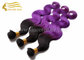 55 CM Body Wave Ombre Purple Hair Extensions Machine Weft for sale - 22&quot; Body Wave Ombre Hair Weft Extension for Sale supplier