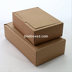 China New design brown craft packing box folding product packaging box supplier