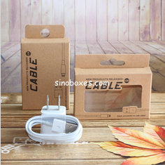 China Hot sale OEM cheap custom printed paper box for cable packaging with PVC window supplier
