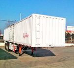 China closed van trailer, dry van trailer, enclosed trailer, road train trailer for sale