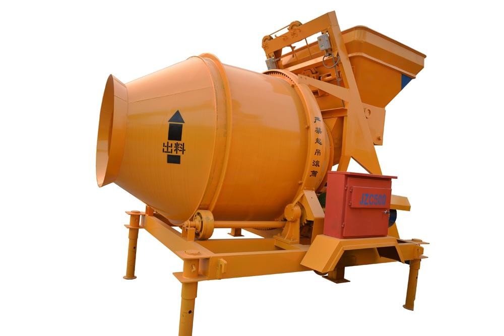 JZC500 concrete mixer with lift quality china cement mixing machine