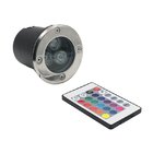 3W RGB Landscaping LED Lights IP67 RGB Underground With 24 Key Remote IR Controller