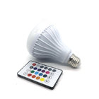 Smart RGBW Wireless Bluetooth Speaker Bulb Music Playing Dimmable 12W E27 LED Bulb Light Lamp with 24 Keys Remote Contro
