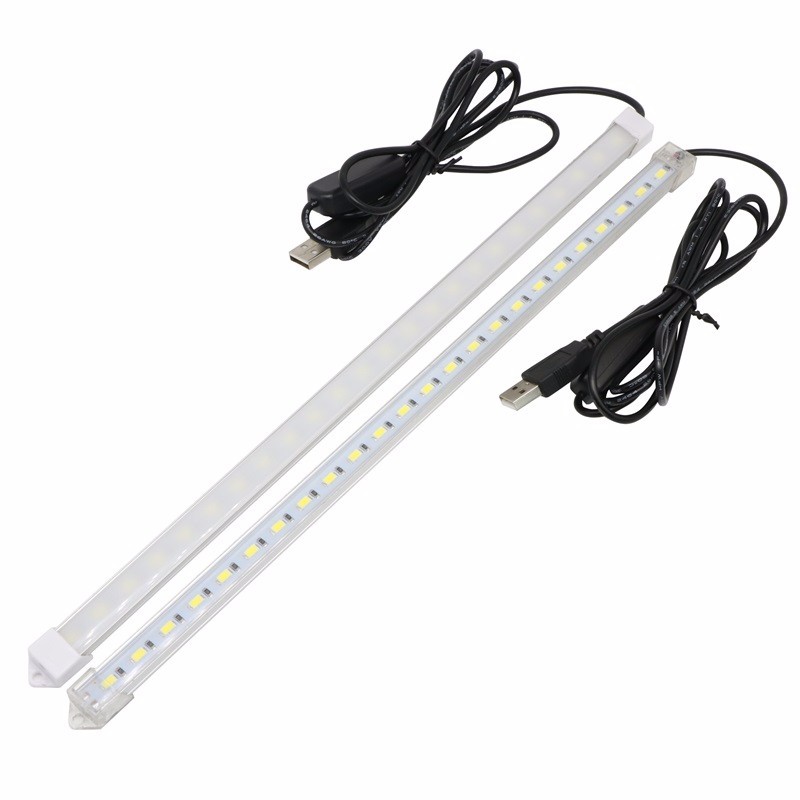 SMD 5630 7W USB LED Hard Rigid Strip Bar Light 5V 24 Leds 35CM Indoor Lamp with Switch for Indoor Use