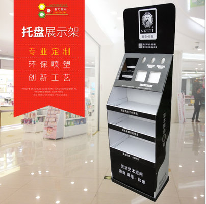 China Floor-standing paper display rack, electronic product mobile phone promotion paper display rack, paper display rack supplier