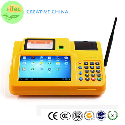 China 7 Inch touch Android Mobile POS id OCR identify Tablet POS Fingerprint payment terminal supplier
