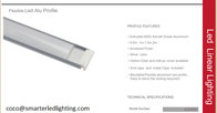 Bendable Thin Aluminium Led profile , Flexible led aluminum extrusion, Bendable led channel