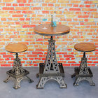 Smashing industrial bar table  \Factory wholesales steel table\Adjective Rotro Coffe room table