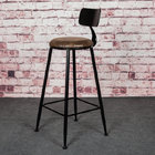 Smashing industrial bar stool  with cushio\Factory wholesales stool\power coated Coffe room stool