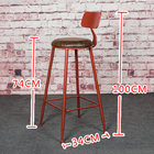 Smashing industrial bar stool  with cushion\Factory wholesales stool\power coated Coffe room stool