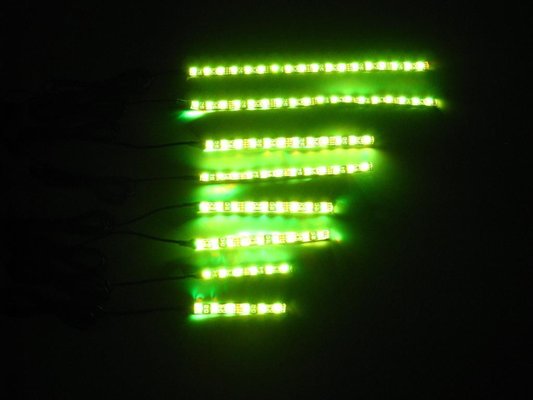 China SMD 5050 5V Green Color SMD Flexible LED Strip Lights for Car Decoration supplier