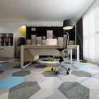 wholesale luxury hotel hallway hexagon green nylon modular carpet tile