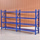 High capacity longspan multi level metal warehouse garage shelving racks for spare parts