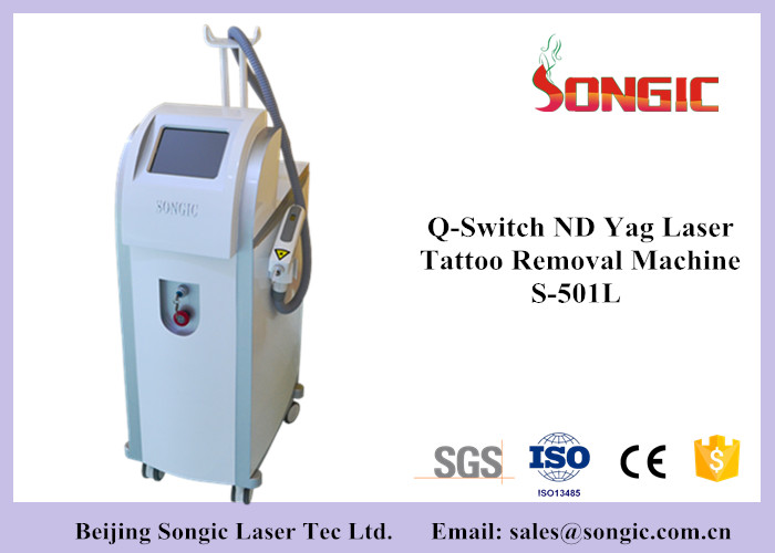 Q Switch ND YAG Laser Tattoo Removal Machine with 1064nm / 532 nm