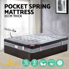 Bedroom furniture Knitting fabric king queen full single size high density foam pocket spring mattress
