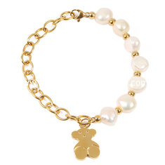 China Party Stainless Steel Bracelets / Gold Plated Bracelet Chain With Freshwater Pearl supplier