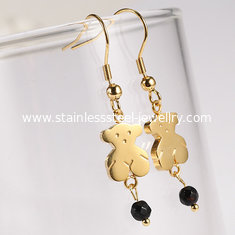 China Beautiful Stainless Steel Jewellry Gold Plated Hoop Earrings For Women supplier