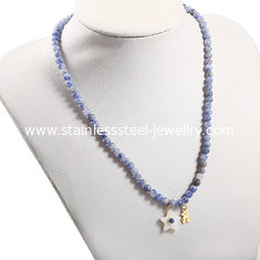 China Star Pendant Gemstone Beaded Necklaces Pearl For Engagement Wedding supplier