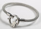 18k Gold Charm Stainless Steel Bangles / Teddy Bear Charm Bracelet For Women Jewelry supplier