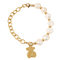 Party Stainless Steel Bracelets / Gold Plated Bracelet Chain With Freshwater Pearl supplier