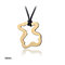 Big Size Stainless Steel Custom Necklace Pendants Touch Love With Black Rope supplier