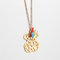 Touch Love 316 Stainless Steel Pendant Necklace Gold Color With Turquoise supplier