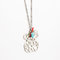 Touch Love 316 Stainless Steel Pendant Necklace Gold Color With Turquoise supplier