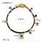 Black Leather Cord Gold Or Silver Stainless Steel Jewellry / Charm Bracelets For Girls supplier