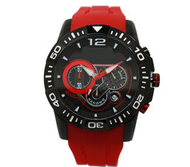 China Multifunction Red Silicone Strap Watches Sport Wrist Watch OEM supplier