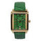 Rectangle Luxury Green Jade Watch 22 * 20 Mm For Women Custom Logo supplier