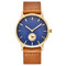 Ladies  fashion watch ,Stainless steel watch with genuine leather strap,OEM Wrist watch with Japan Quartz Movement supplier