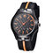 Men's Silicone Wrist Watches , Stainless steel Caseback  Waterproof  Alloy Wrist Watches , OEM Men Watch supplier