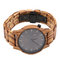 Boyear Mens Stainless Steel Case Wooden Wrist Watch ,Ladies Fashion Dress Bamboo Watch OEM,Couple wrist watch supplier