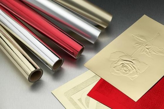 China Gold Silver Hot Stamping Foil For Greeting Card / Label / Red Packets supplier