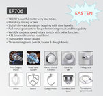 Easten 1000W Stainless Steel Bowl Dough Mixing Machine EF706 / 4.5 Liters Classic Die Cast Stand Food Mixer