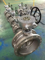 Flanged type three offset Butterfly valve,API 609 Triple Offset Double Flanged Metal Seated Butterfly