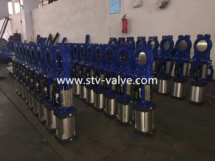 DIN Knife Gate Valve with Double Action Pneumatic Actuator,PN10,DN50-DN1200