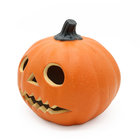 2019 Halloween toy plastic Jack-o-lantern with light,Decor for halloween,Orange led Jack-o-lantern