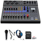 Contact us on WhatsApp Us +2207790958  For Zoom LiveTrak L-8 2-Person Podcasting Kit with 8-Ch