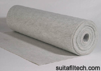 Anti-static needle felt for dust collection